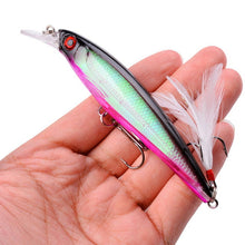 Load image into Gallery viewer, 1PCS Laser Minnow Fishing Lure 11CM 13G pesca hooks fish wobbler tackle crankbait artificial japan hard bait swimbait