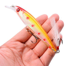 Load image into Gallery viewer, 1PCS Laser Minnow Fishing Lure 11CM 13G pesca hooks fish wobbler tackle crankbait artificial japan hard bait swimbait