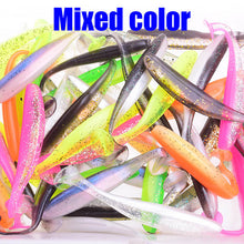 Load image into Gallery viewer, Proleurre Jigging Wobblers Fishing Lure 95mm 75mm 50mm shad T-tail soft bait Aritificial Silicone Lures Bass Pike Fishing Tackle