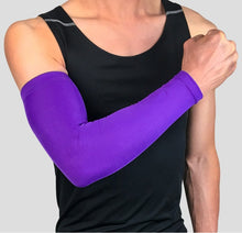 Load image into Gallery viewer, 1Pcs Breathable Quick Dry UV Protection Running Arm Sleeves Basketball Elbow Pad Fitness Armguards Sports Cycling Arm Warmers