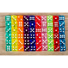 Load image into Gallery viewer, 10PCS/Lot Dice Set 10 Colors  High Quality Transparent Acrylic 6 Sided Dice  For Club/Party/Family Games Free Shipping
