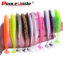 Load image into Gallery viewer, Proleurre Jigging Wobblers Fishing Lure 95mm 75mm 50mm shad T-tail soft bait Aritificial Silicone Lures Bass Pike Fishing Tackle
