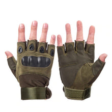 Load image into Gallery viewer, Tactical Hard Knuckle Half finger Gloves Men&#39;s Army Military Combat Hunting Shooting Airsoft Paintball Police Duty - Fingerless
