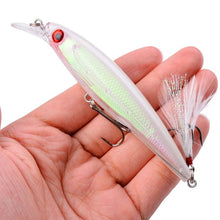 Load image into Gallery viewer, 1PCS Laser Minnow Fishing Lure 11CM 13G pesca hooks fish wobbler tackle crankbait artificial japan hard bait swimbait
