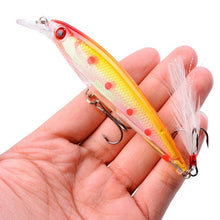 Load image into Gallery viewer, 1PCS Laser Minnow Fishing Lure 11CM 13G pesca hooks fish wobbler tackle crankbait artificial japan hard bait swimbait
