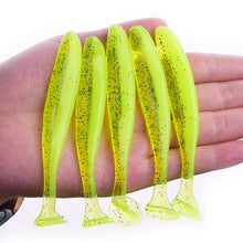 Load image into Gallery viewer, Proleurre Jigging Wobblers Fishing Lure 95mm 75mm 50mm shad T-tail soft bait Aritificial Silicone Lures Bass Pike Fishing Tackle
