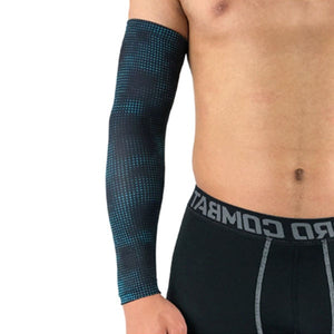 1Pcs Breathable Quick Dry UV Protection Running Arm Sleeves Basketball Elbow Pad Fitness Armguards Sports Cycling Arm Warmers