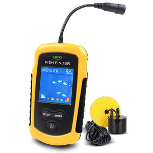 Russian warehouse! FFC1108-1 Alarm 100M Portable Sonar Fish Finders Fishing lure Echo Sounder Fishing Finder Lake Sea Fishing